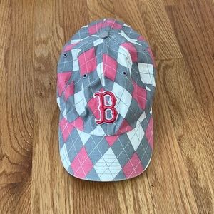 Boston Red Sox Argyle Pink Hat